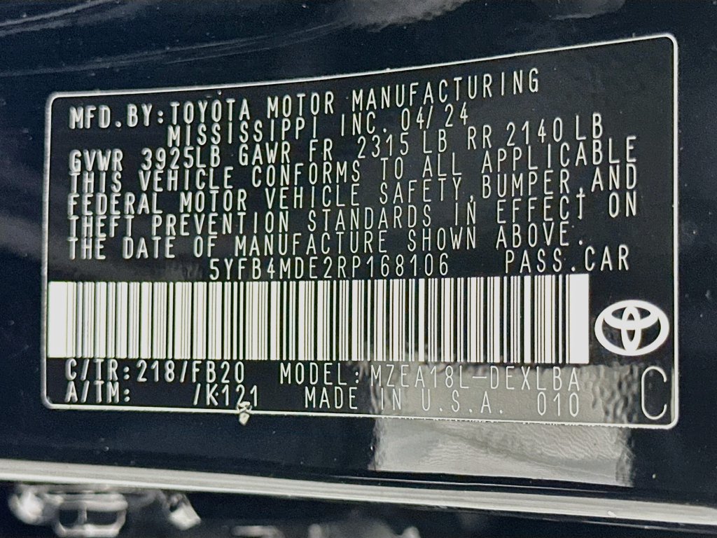 Certified 2024 Toyota Corolla LE FWD image 30