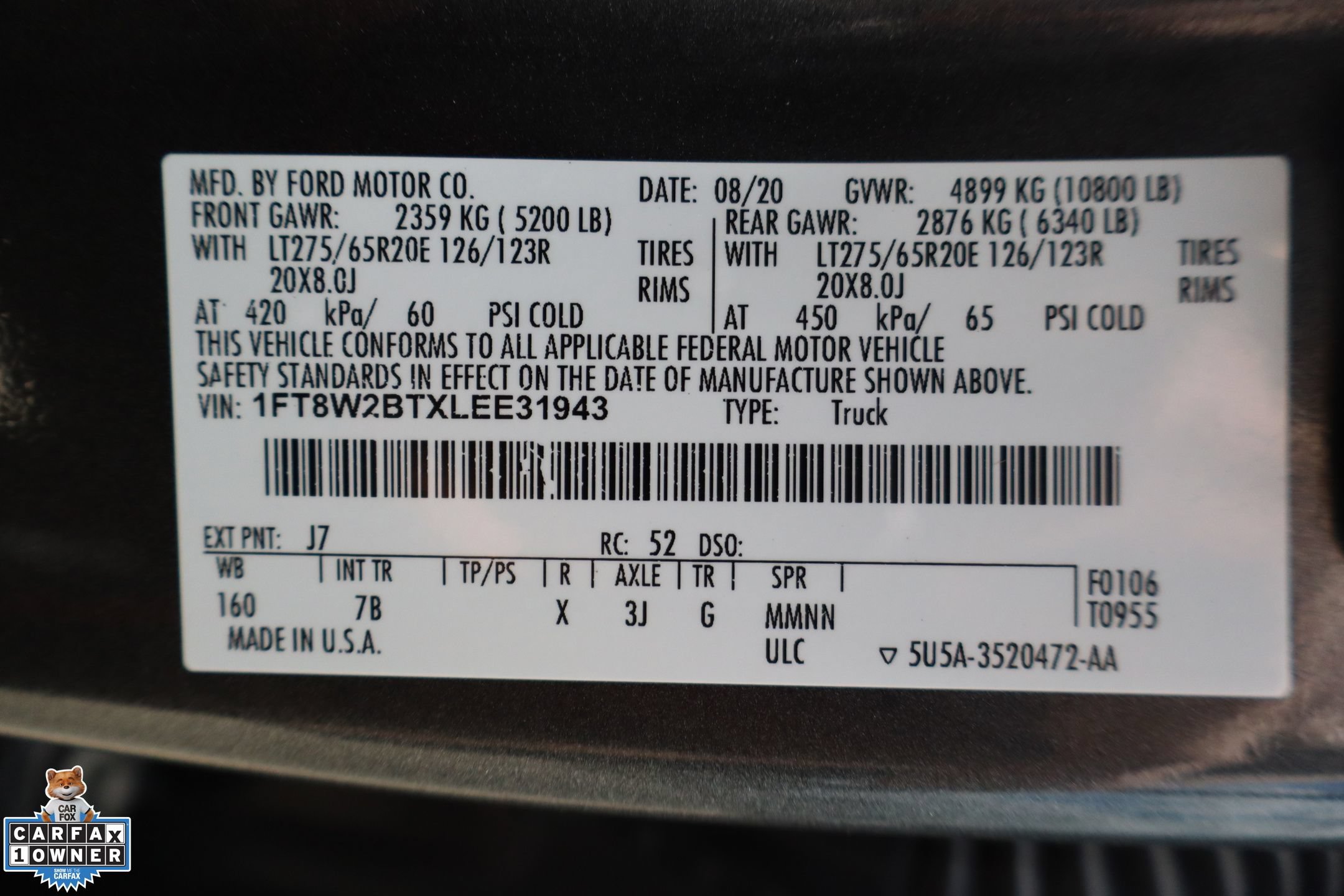 Used 2020 Ford F250 Platinum w/ FX4 Off-Road Package AWD/4WD image 32