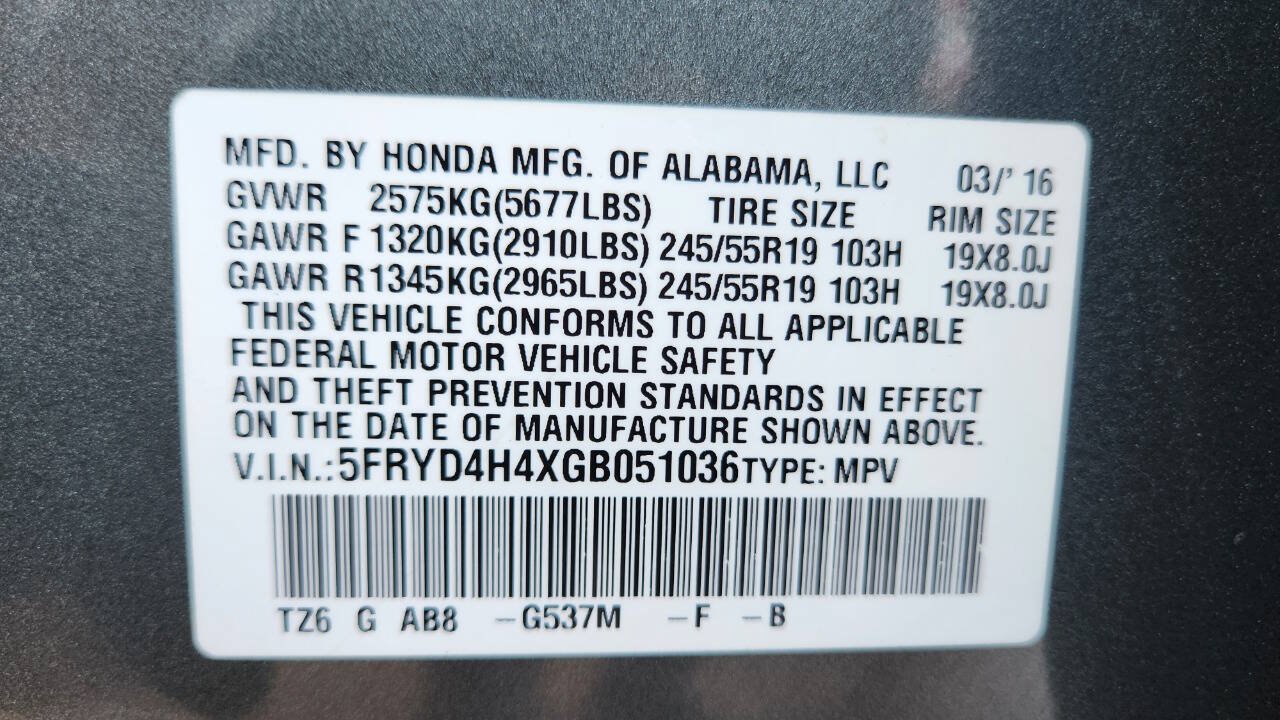 Used 2016 Acura MDX w/ Technology Package AWD/4WD image 45