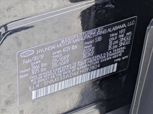 Used 2019 Hyundai Santa Fe SEL FWD image 22
