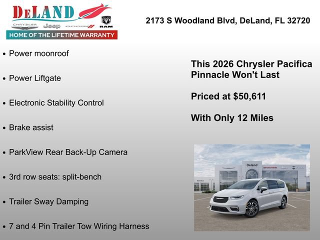 New 2026 Chrysler Pacifica Pinnacle w/ Trailer Tow Group AWD/4WD image 12