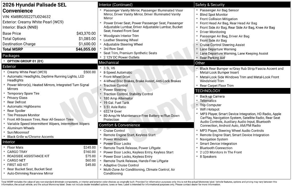 Used 2026 Hyundai Palisade SEL FWD image 39