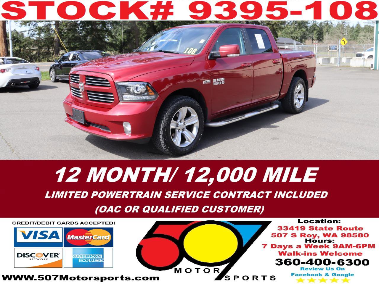 Used 2015 RAM 1500 Sport w/ Sport Premium Group image 2