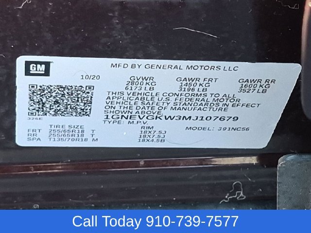 Used 2021 Chevrolet Traverse LT w/ LPO, Floor Liner Package AWD/4WD image 41