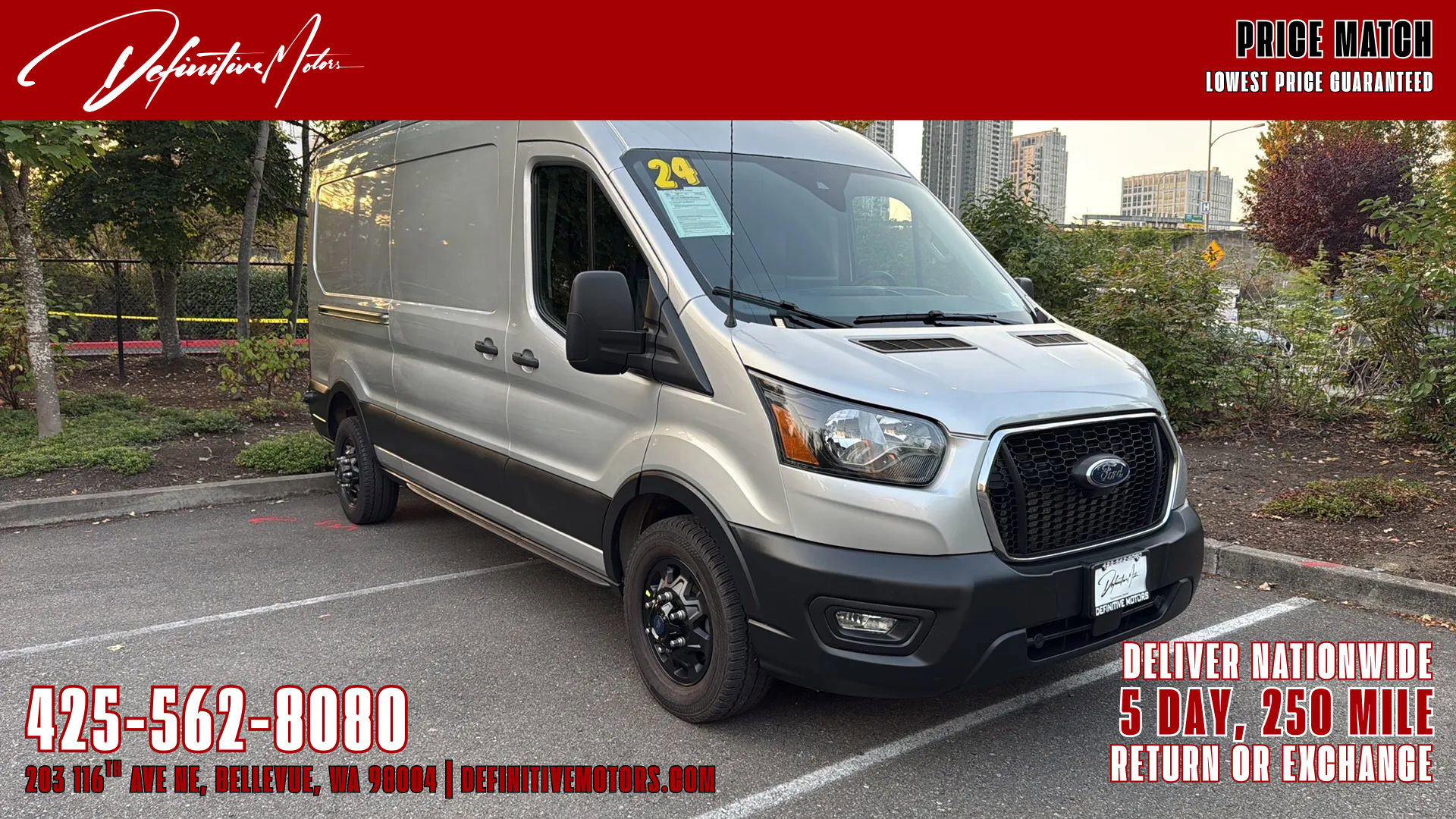 Used 2024 Ford Transit 350 148 Medium Roof AWD w/ Exterior Upgrade Package