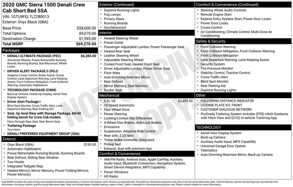 Used 2020 GMC Sierra 1500 Denali w/ Denali Ultimate Package image 2