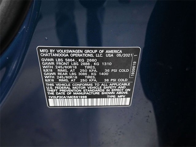Used 2021 Volkswagen Atlas SE image 18