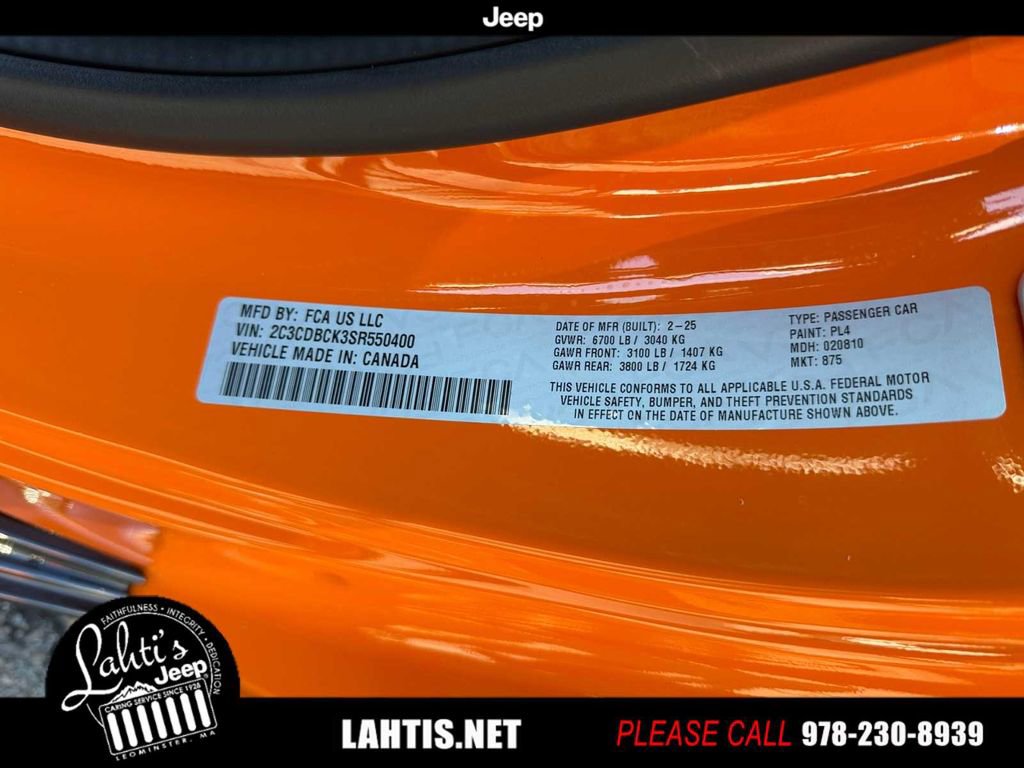 Used 2025 Dodge Charger R/T w/ Quick Order Package 25M R/T image 23