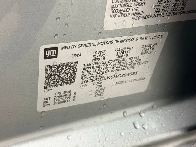 Certified 2024 Chevrolet Silverado 1500 Custom Trail Boss w/ LPO, Dark Essentials Package image 24