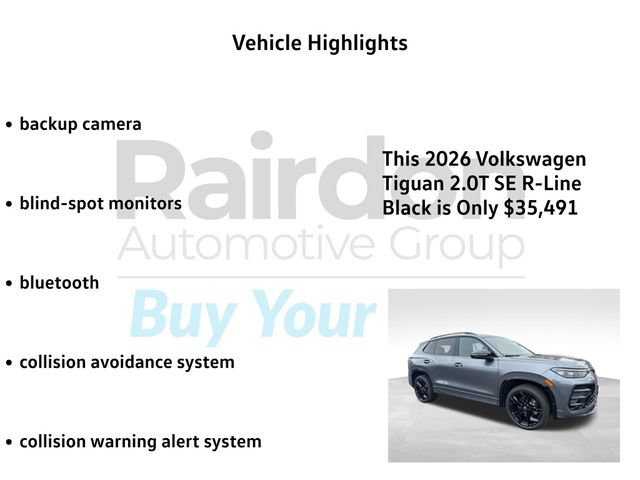 New 2026 Volkswagen Tiguan SE R-Line AWD/4WD image 5