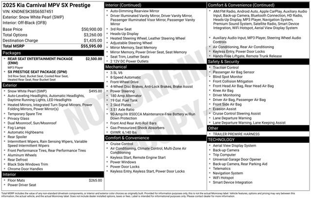 New 2025 Kia Carnival SX Prestige FWD image 11
