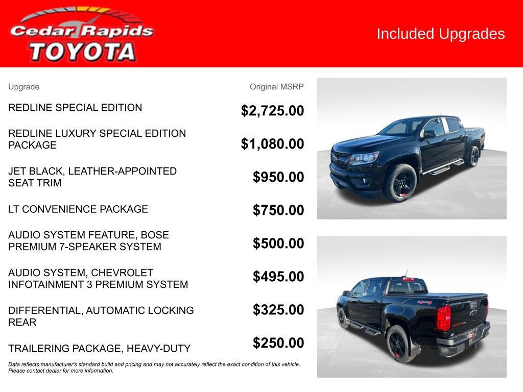 Used 2019 Chevrolet Colorado LT w/ Redline Special Edition image 6