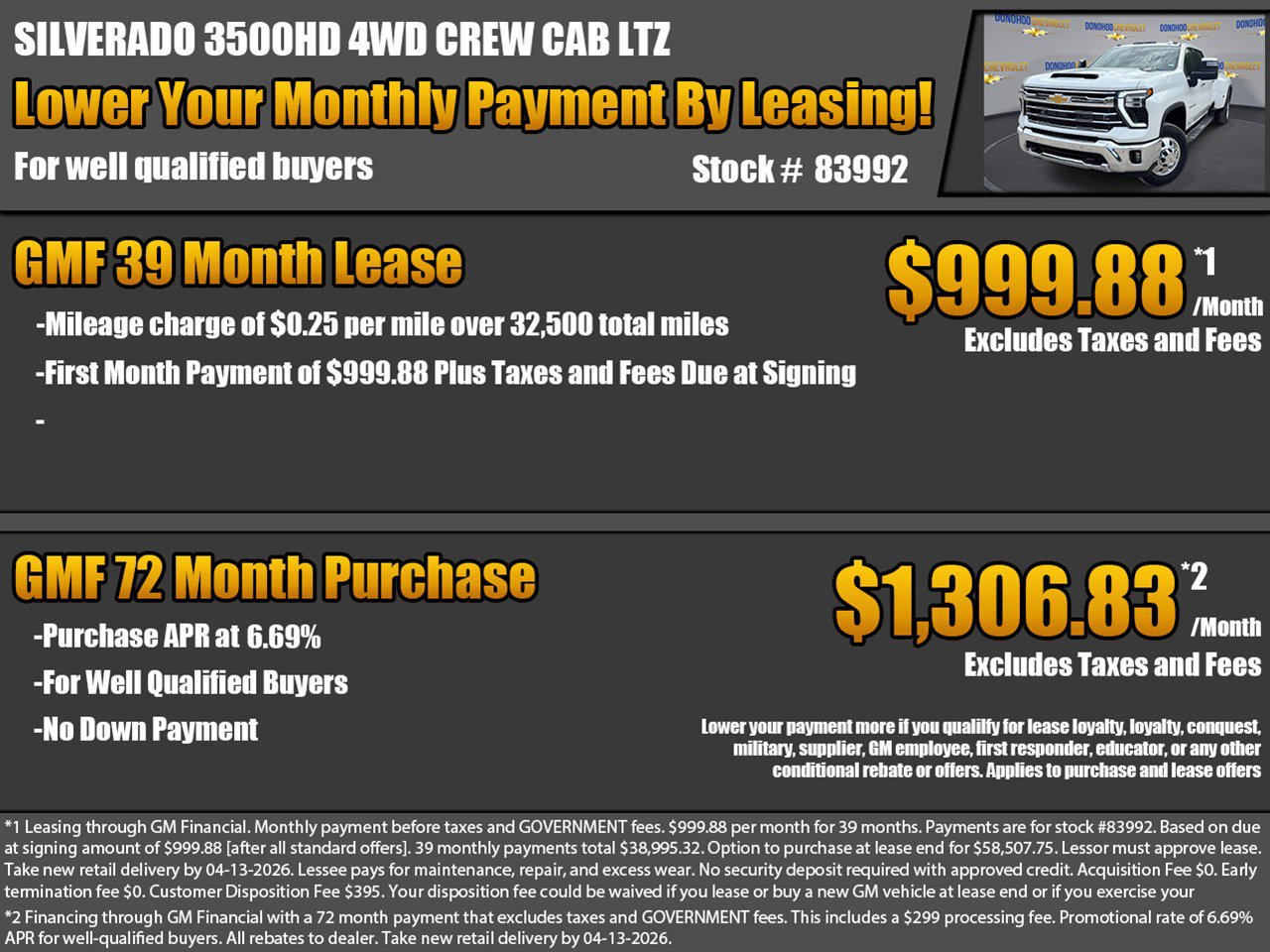 New 2026 Chevrolet Silverado 3500 LTZ w/ LTZ Plus Package image 2