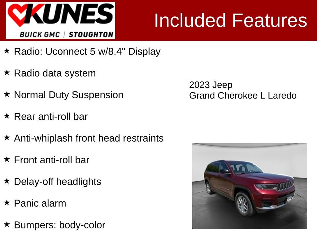 Used 2023 Jeep Grand Cherokee L Laredo AWD/4WD image 3