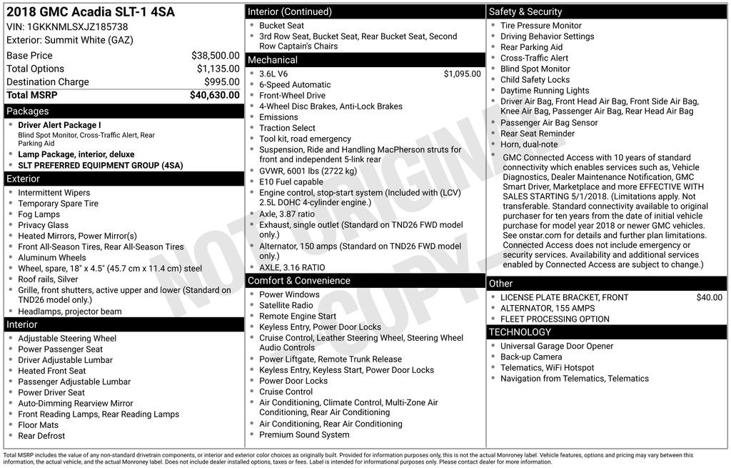 Used 2018 GMC Acadia SLT image 6