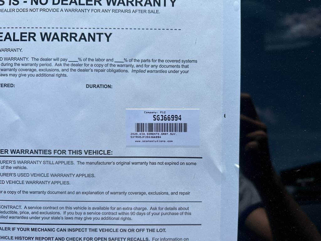 Certified 2025 Kia Sorento X-Line EX AWD/4WD image 26