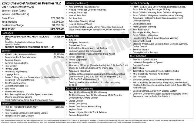 Used 2023 Chevrolet Suburban Premier AWD/4WD image 7
