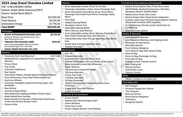 Used 2024 Jeep Grand Cherokee Limited w/ Black Appearance Package AWD/4WD image 4