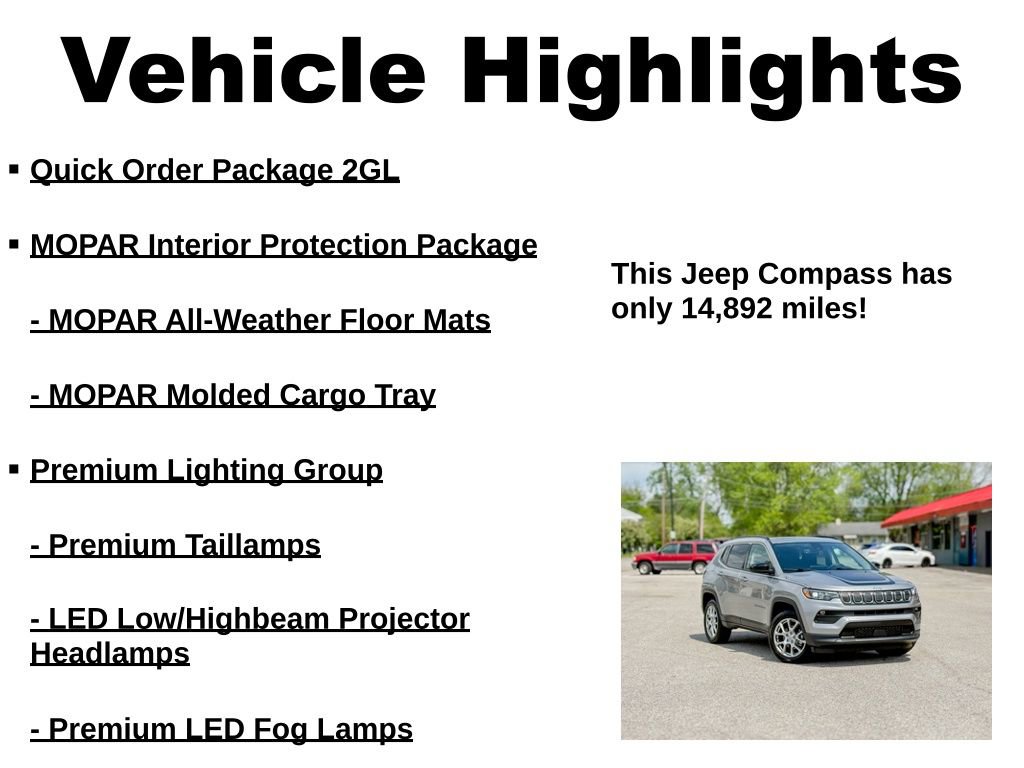 Used 2022 Jeep Compass Latitude w/ Sun and Sound Group AWD/4WD image 38