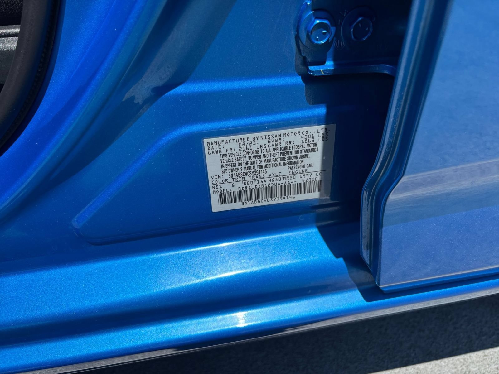 Used 2025 Nissan Sentra SV FWD image 27