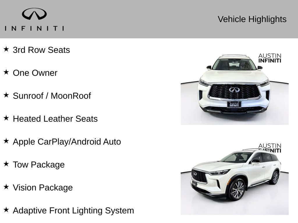 Certified 2023 INFINITI QX60 Sensory w/ Vision Package AWD/4WD image 3