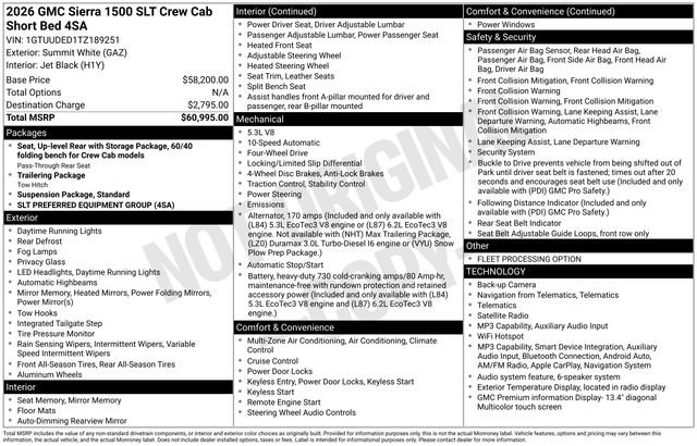 Used 2026 GMC Sierra 1500 SLT AWD/4WD image 35