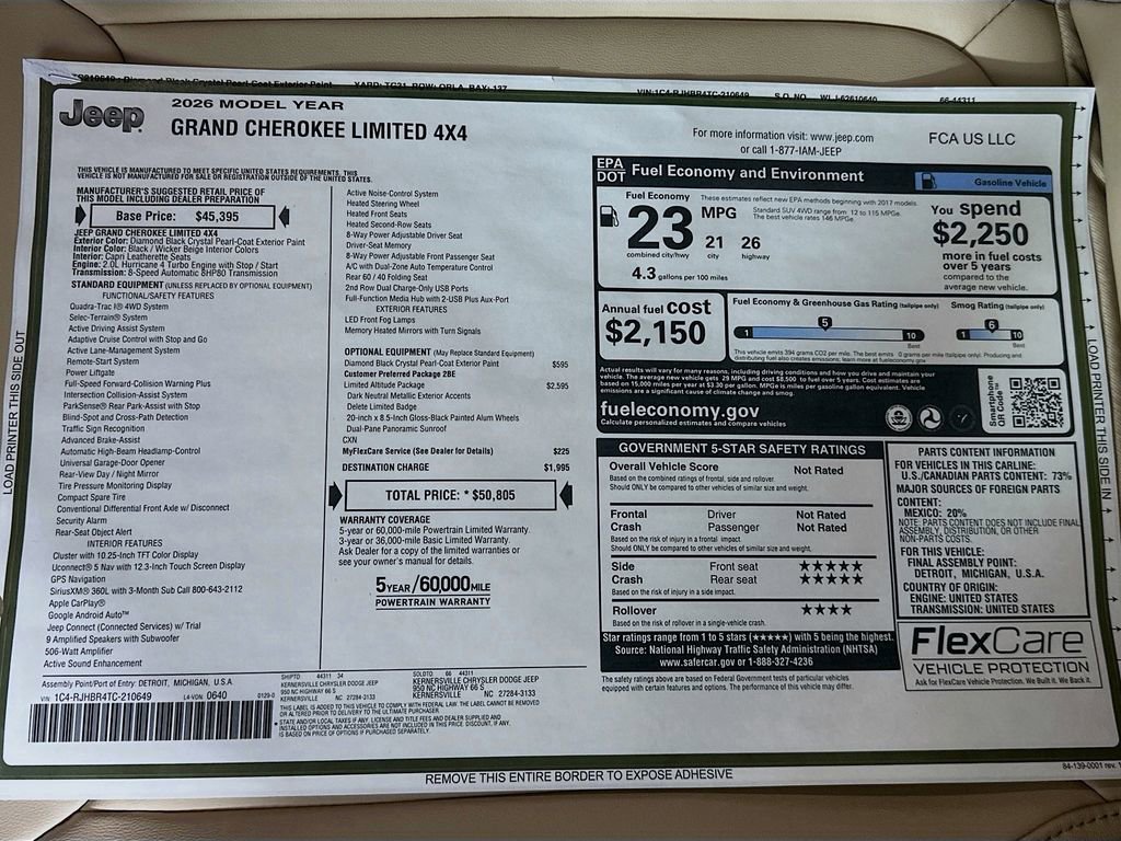 New 2026 Jeep Grand Cherokee Limited image 21