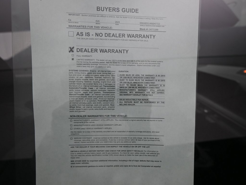 Used 2024 Kia EV9 Light Long Range image 12
