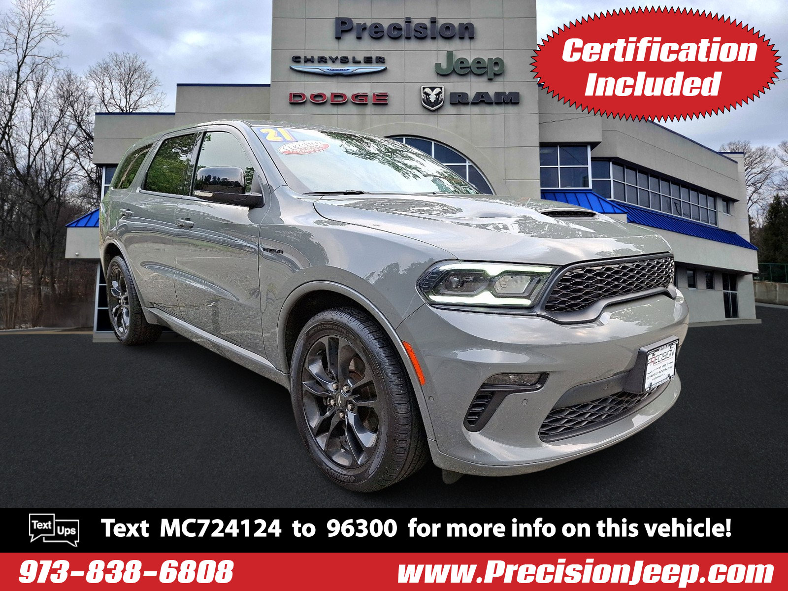 Certified 2021 Dodge Durango R/T w/ Blacktop Package image 1