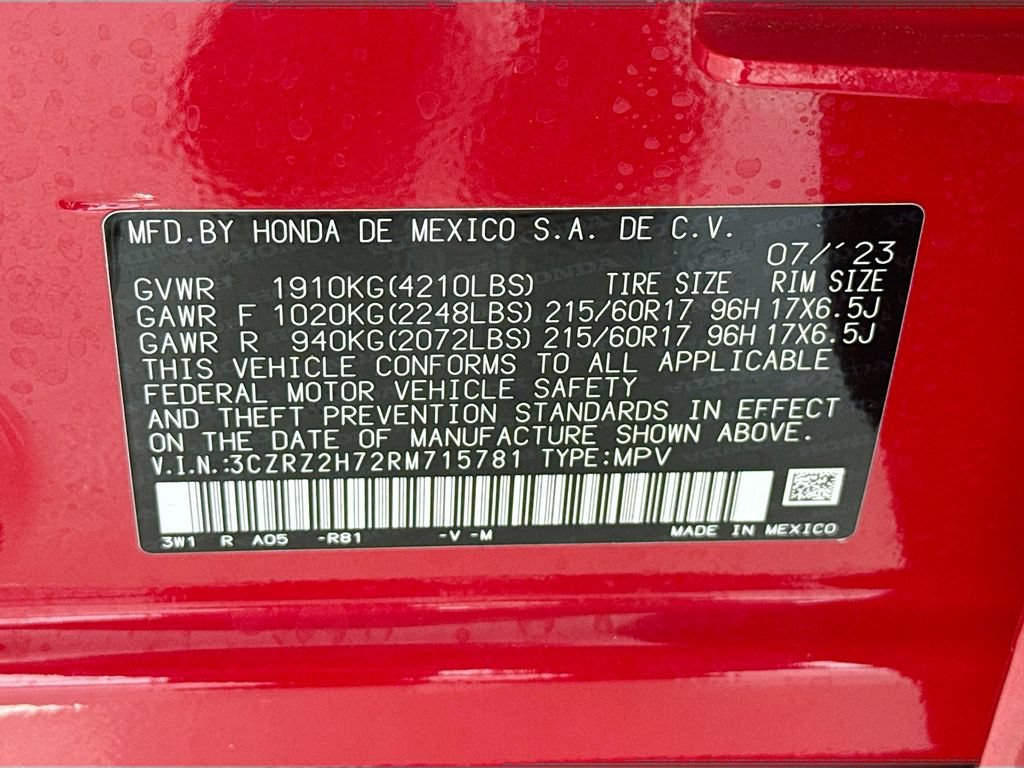 Certified 2024 Honda HR-V EX-L image 35