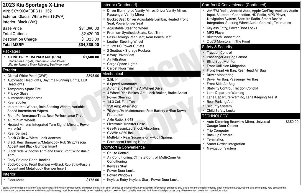 Used 2023 Kia Sportage X-Line w/ X-Line Premium Package image 43