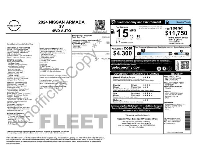 Used 2024 Nissan Armada SV w/ Cargo Package AWD/4WD image 7