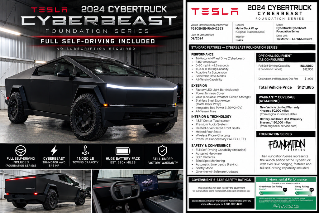 Used 2024 Tesla Cybertruck Cyberbeast