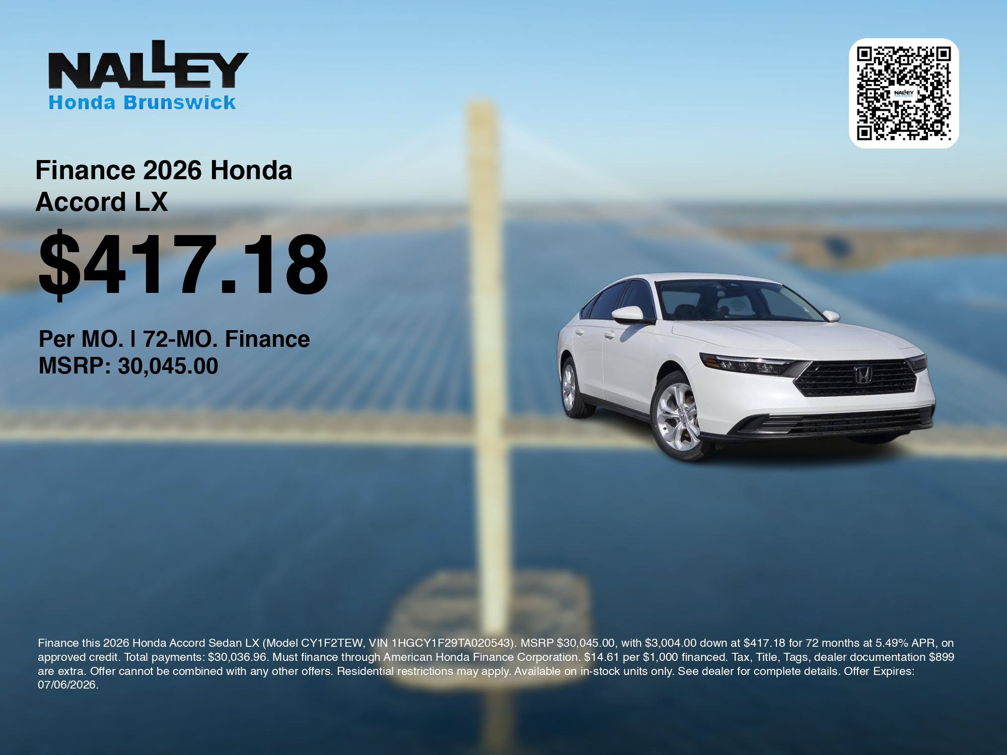 New 2026 Honda Accord LX image 7