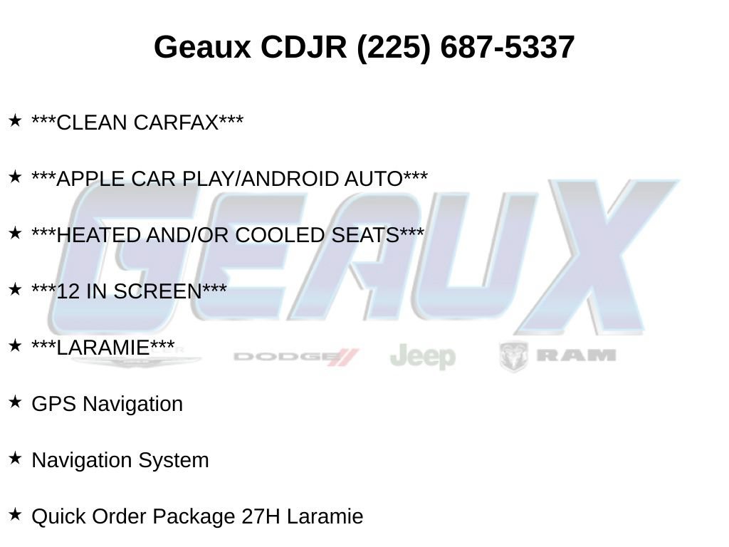Used 2026 RAM 1500 Laramie w/ Night Edition AWD/4WD image 9
