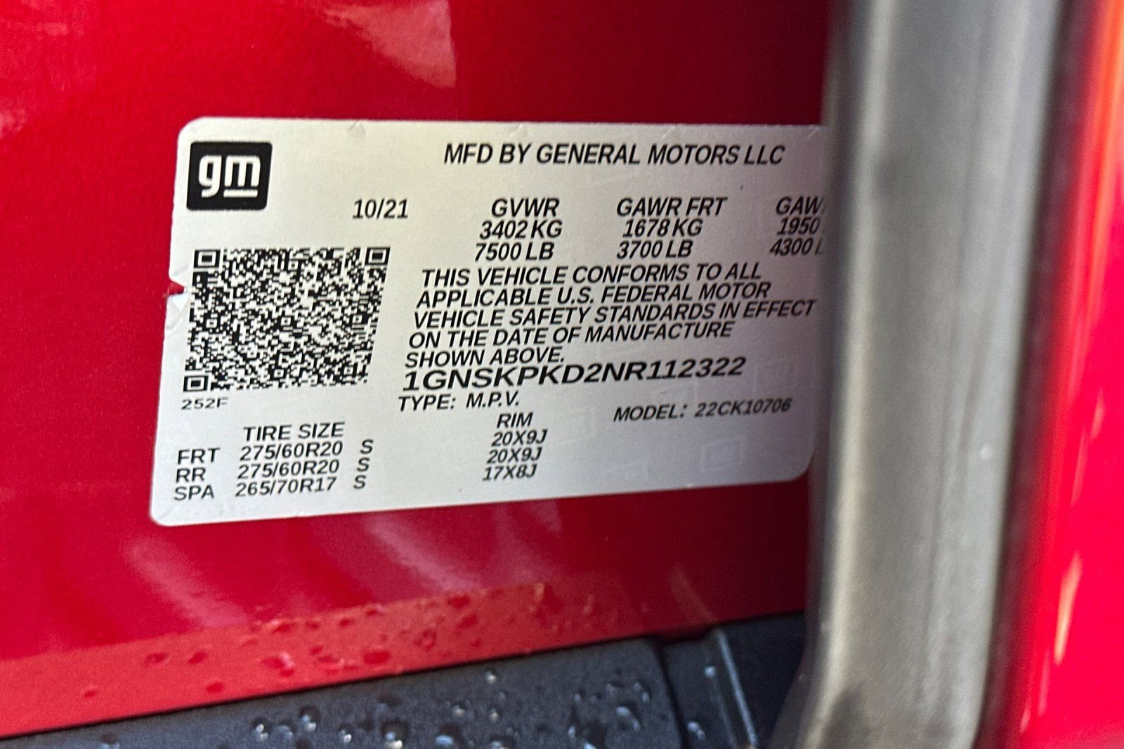 Used 2022 Chevrolet Tahoe Z71 w/ Luxury Package image 43