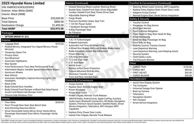 Used 2025 Hyundai Kona Limited image 34