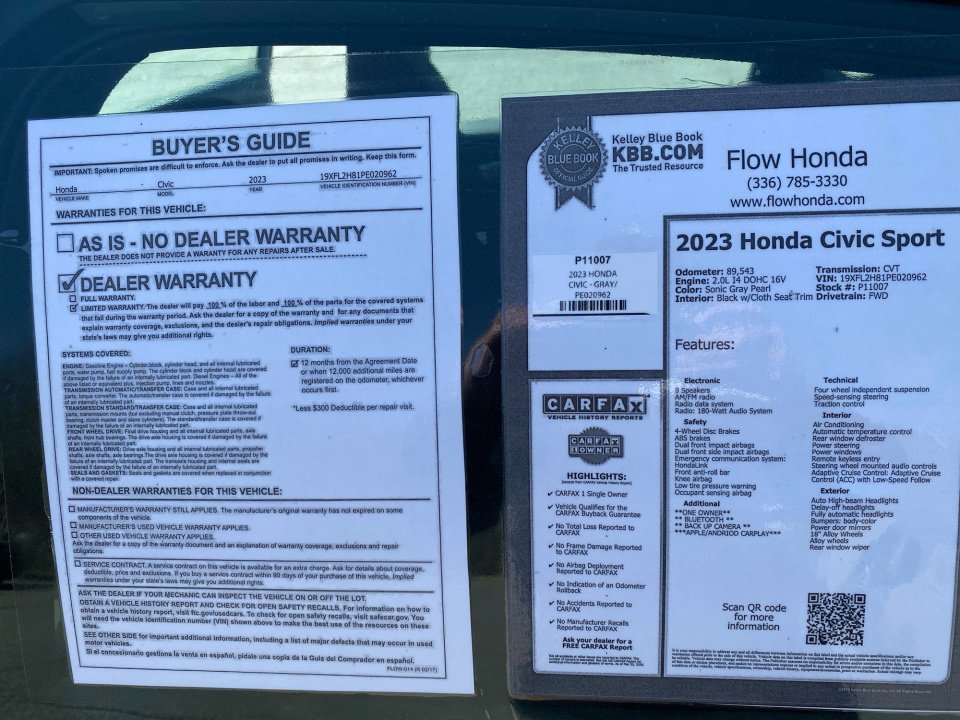 Used 2023 Honda Civic Sport image 37