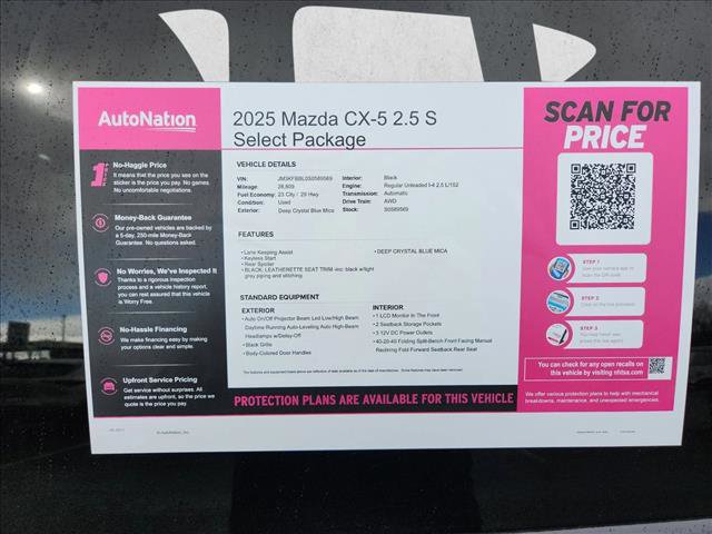 Used 2025 MAZDA CX-5 AWD 2.5 S w/ Select Package image 16