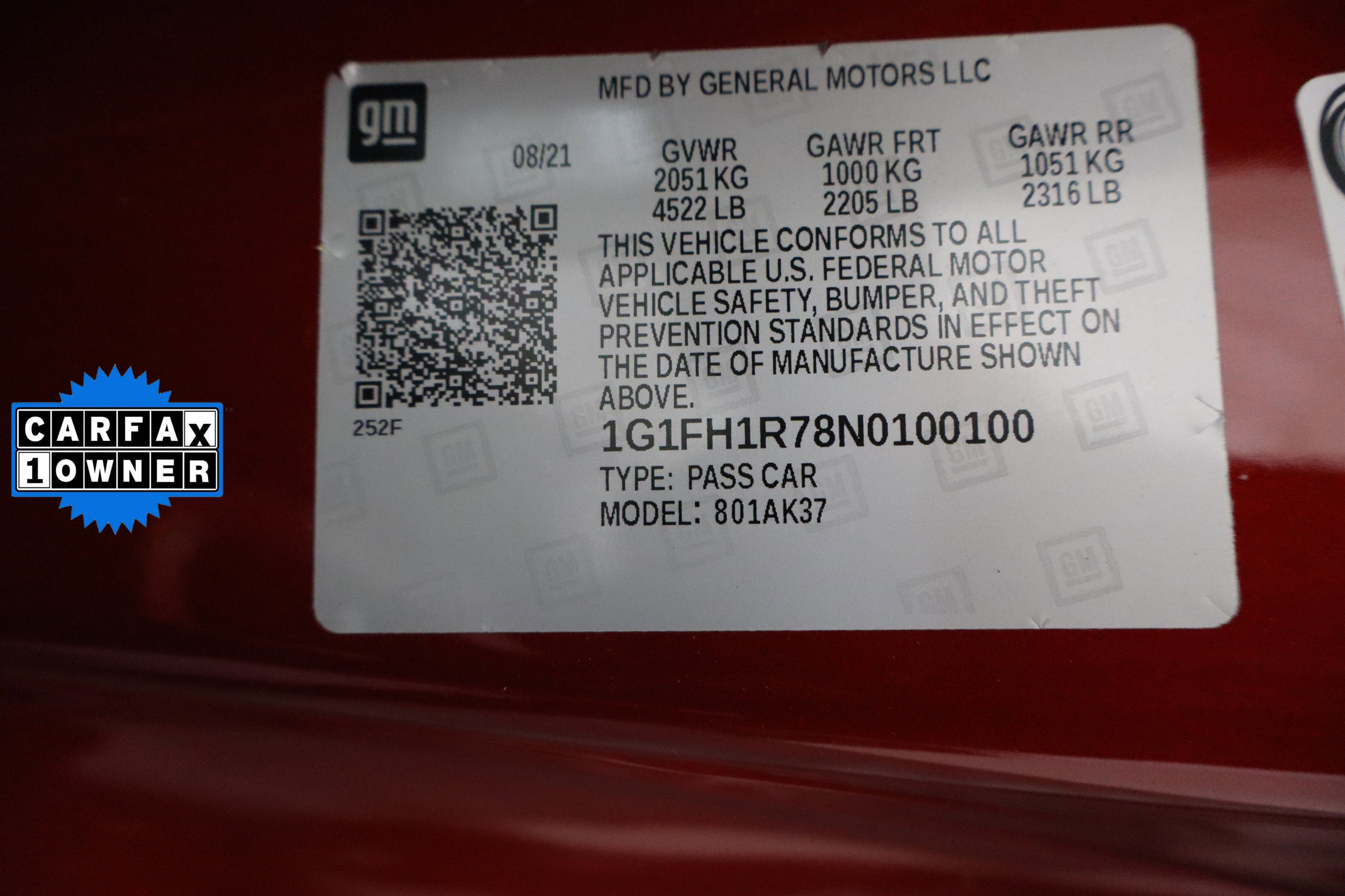 Certified 2022 Chevrolet Camaro SS w/ Design Package 2 RWD image 38