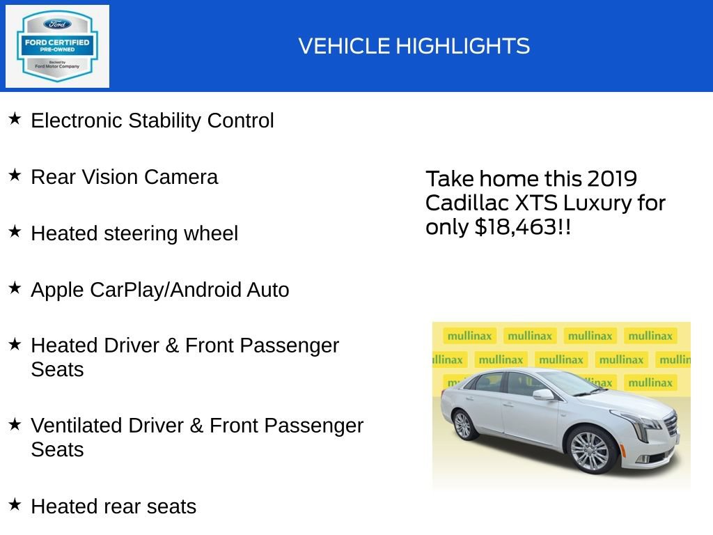 Used 2019 Cadillac XTS Luxury FWD image 19