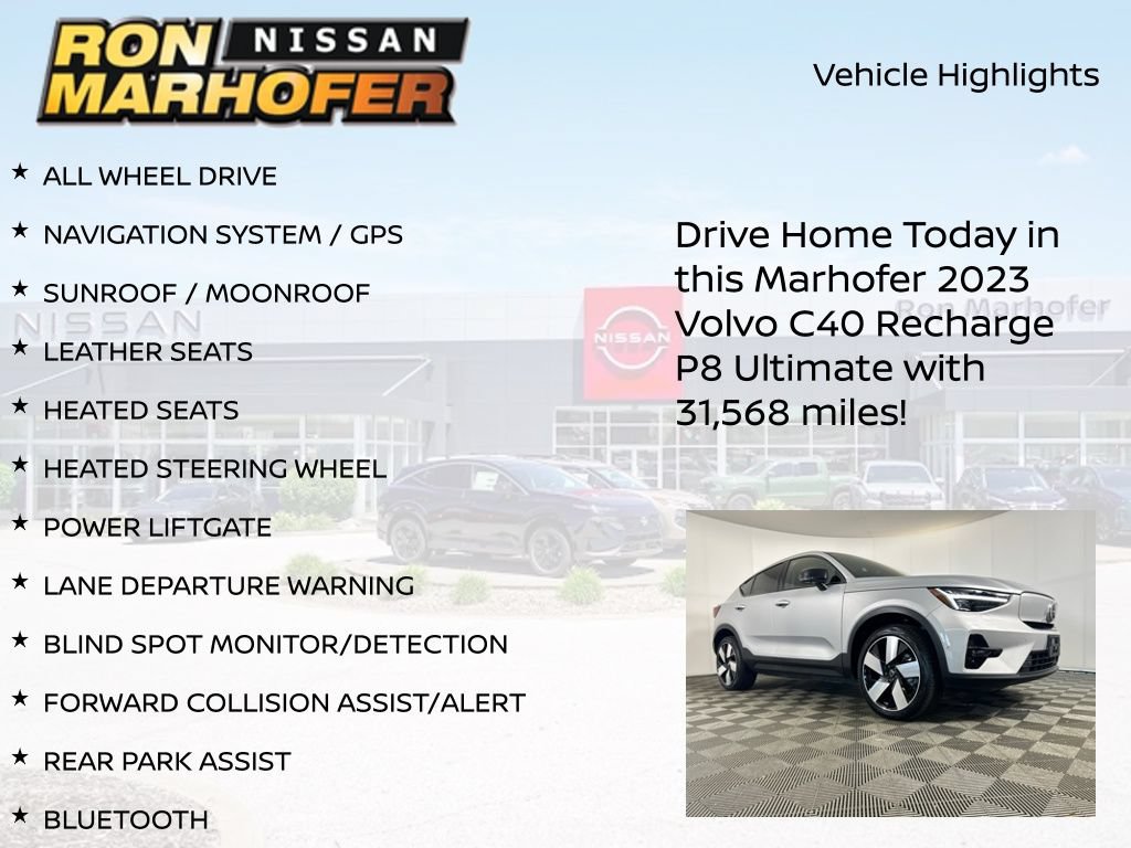 Used 2023 Volvo C40 P8 Recharge Ultimate AWD/4WD image 14