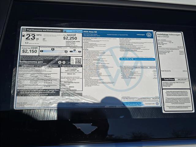 New 2026 Volkswagen Atlas SE image 19