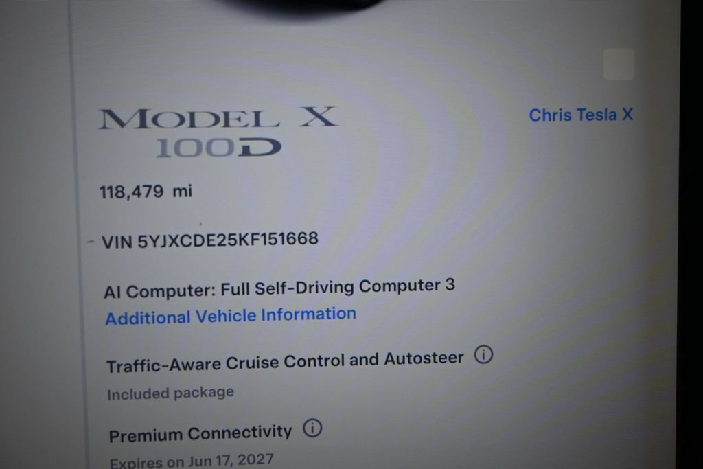 Used 2019 Tesla Model X 100D AWD/4WD image 15