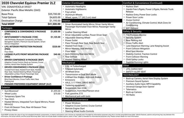 Certified 2020 Chevrolet Equinox Premier image 38