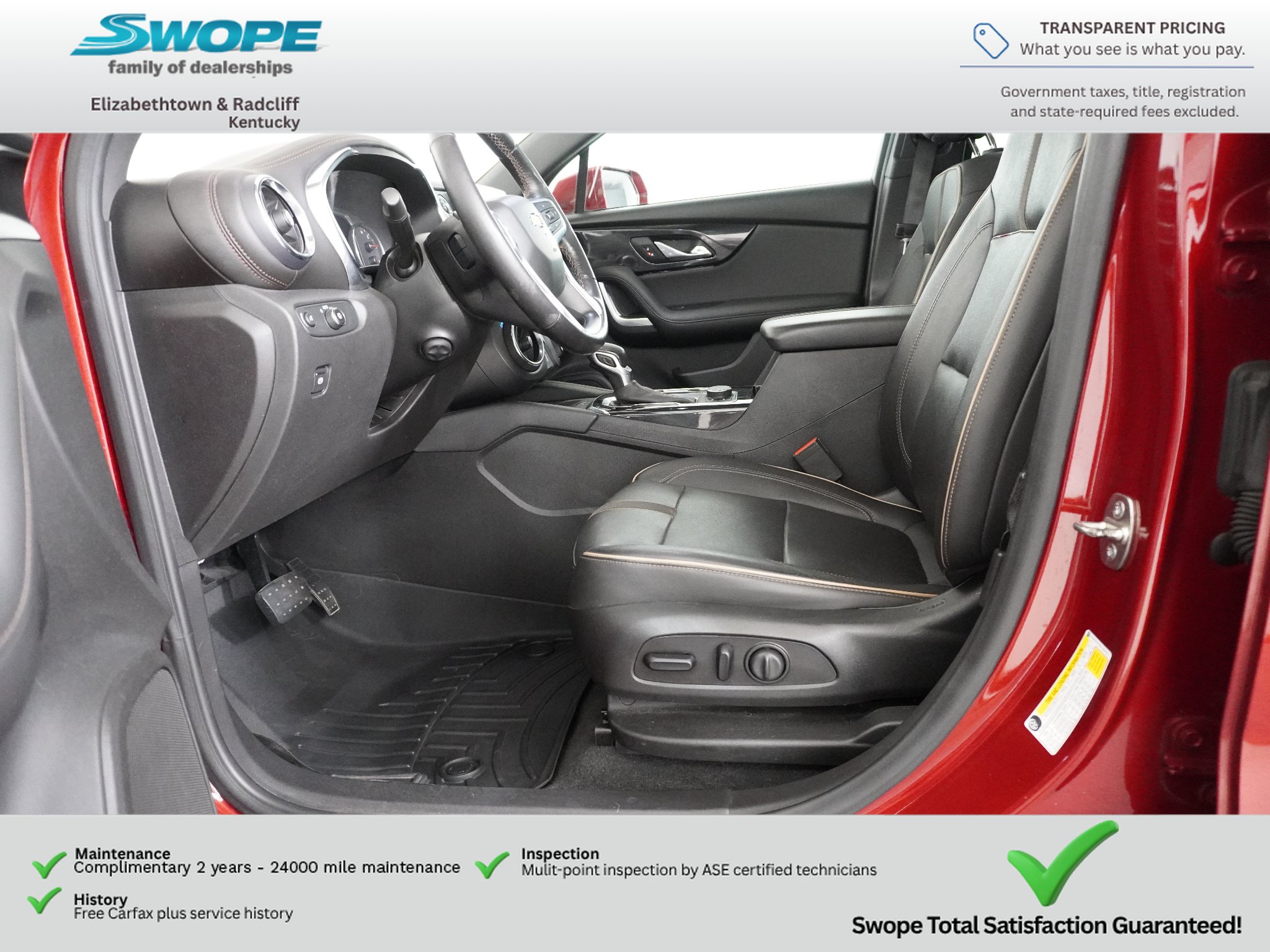 Used 2019 Chevrolet Blazer Premier w/ Sun and Wheels Package FWD image 12
