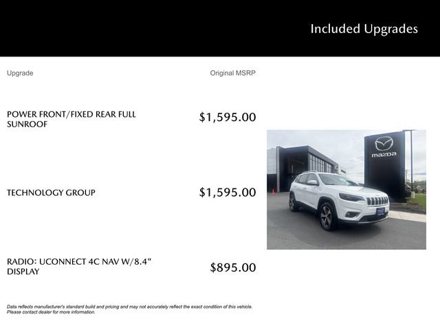 Used 2020 Jeep Cherokee Limited w/ Technology Group AWD/4WD image 5