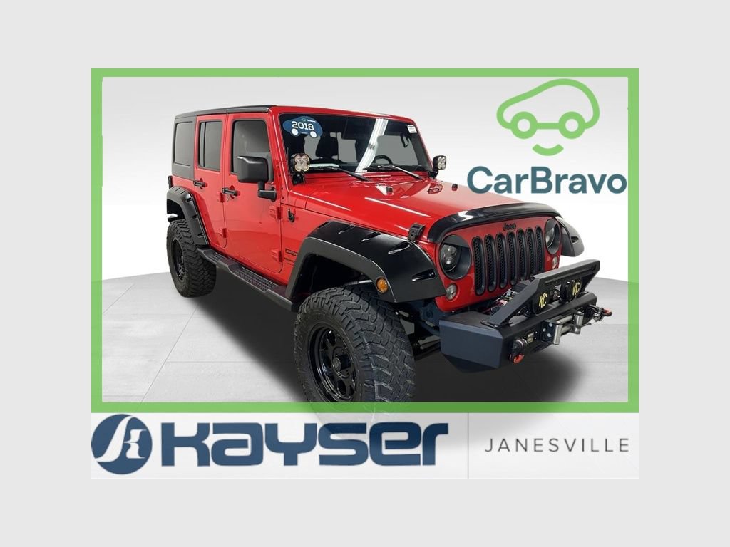 Used 2018 Jeep Wrangler Unlimited Sport w/ Connectivity Group AWD/4WD image 1