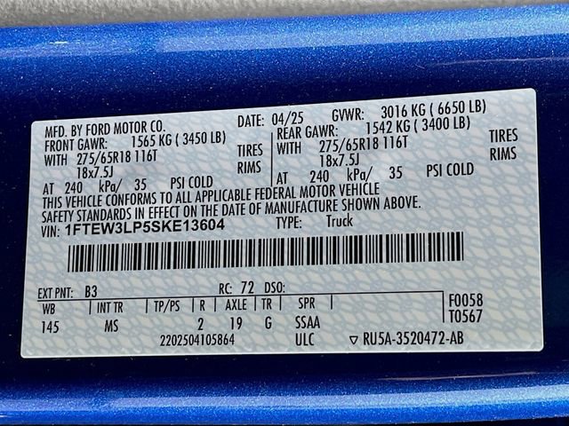 Used 2025 Ford F150 XLT w/ Equipment Group 301A Standard image 26