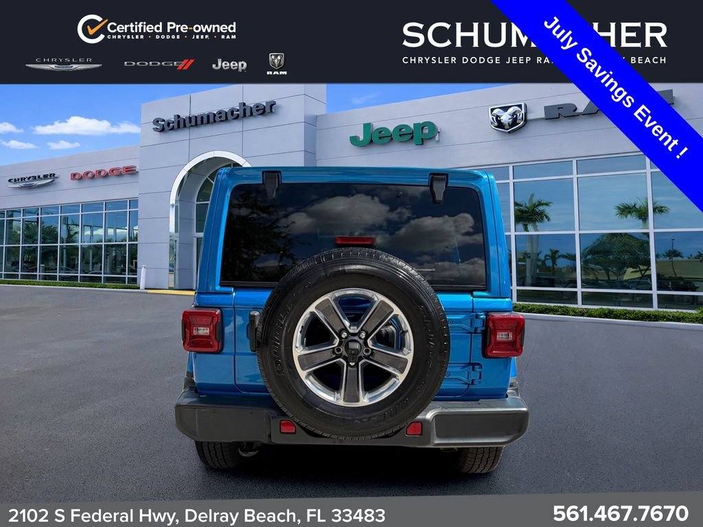 Used 2022 Jeep Wrangler Unlimited Sahara w/ LED Lighting Group AWD/4WD image 6